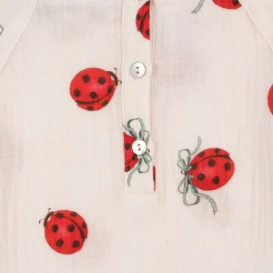 Konges Sløjd Overdele | Coco ladybug bluse - ladybug bow