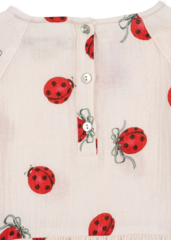 Konges Sløjd Overdele | Coco ladybug bluse - ladybug bow