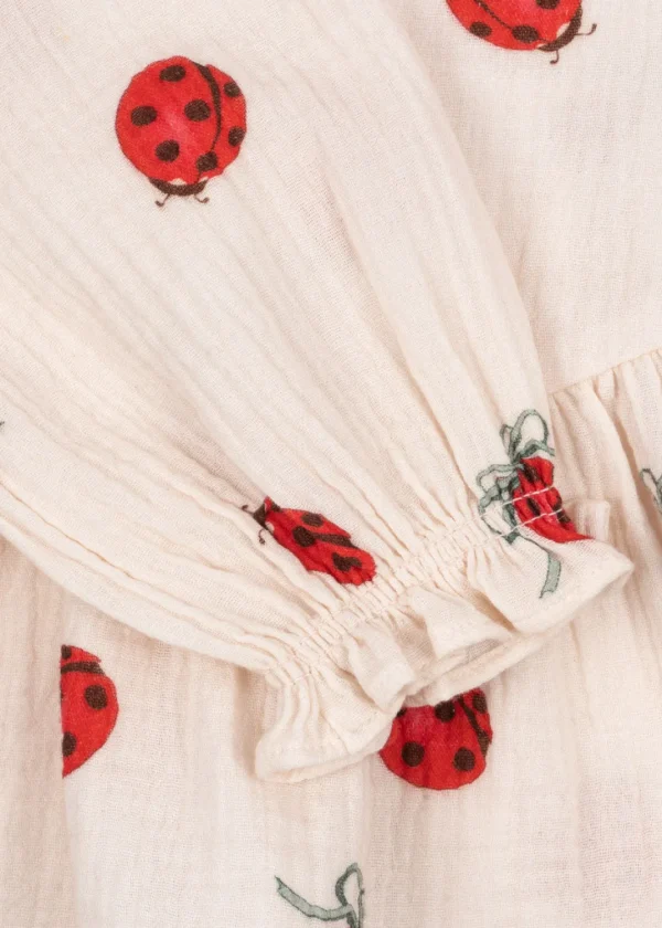 Konges Sløjd Overdele | Coco ladybug bluse - ladybug bow