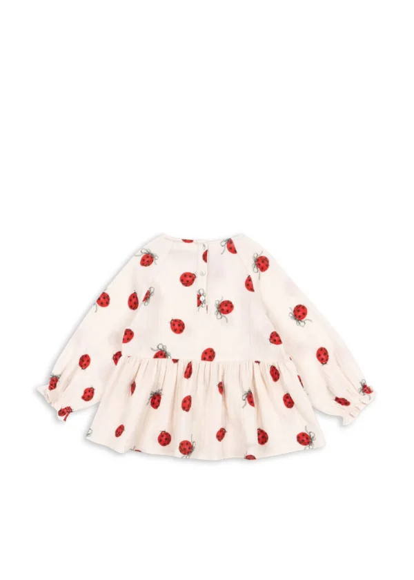 Konges Sløjd Overdele | Coco ladybug bluse - ladybug bow