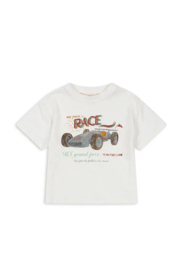 Konges Sløjd Overdele | Era tee - RACE WHITE