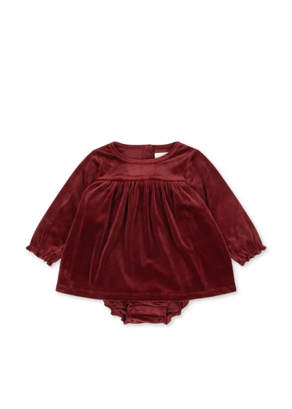 Konges Sløjd Overdele | Jingle twinkle romper - red dahlia