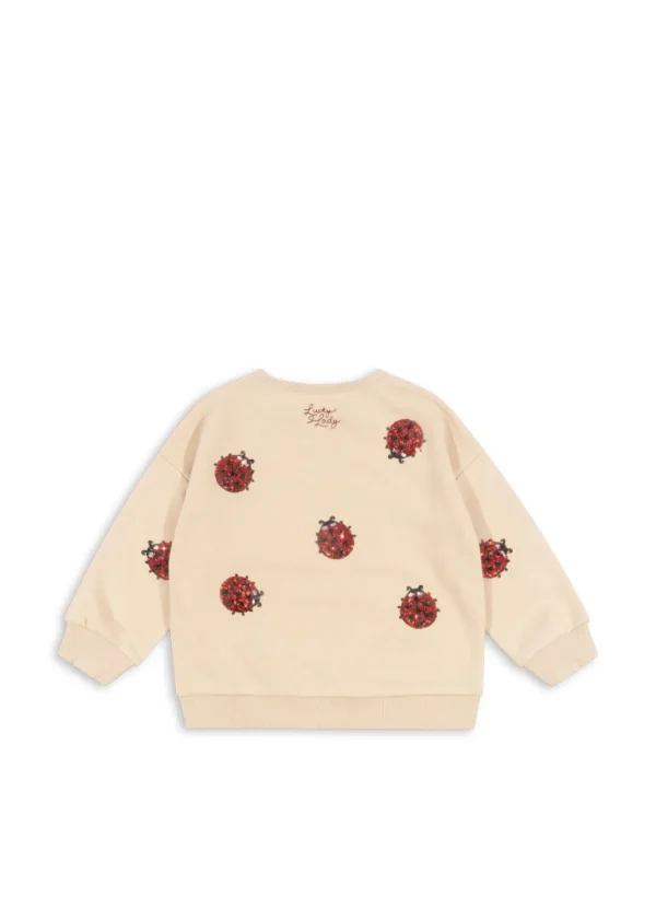 Konges Sløjd Overdele | Lou Ladybug Sweatshirt - ladybug glitter