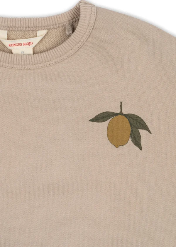 Konges Sløjd Overdele | lou sweatshirt - OXFORD TAN LEMON