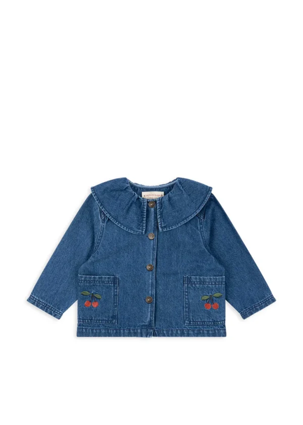 Konges Sløjd Overdele | magot skjorte - DENIM BLUE CHERRY