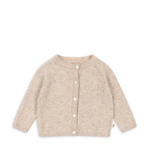 Konges Sløjd Overdele | MINO CARDIGAN - OFF WHITE MELANGE POINTELLE