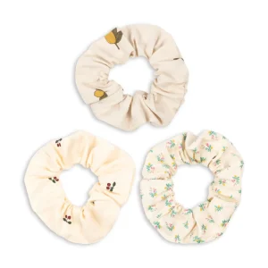 Konges Sløjd Accessories | 3 pak scrunchie stor - CHERRY/LEMON/FLEUR COLORÈ